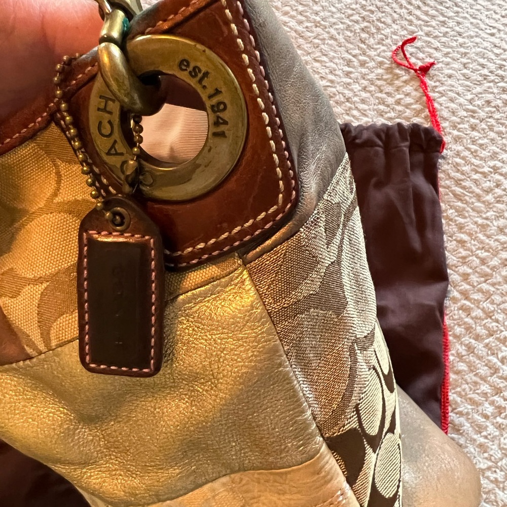 Vintage Patchwork Coach Bucket Bag - Picture 8 of 9